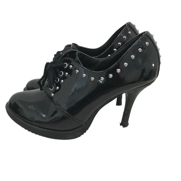 Dr. Martens Women’s Marnina Heeled Black Patent Size 8 - RARE Hard To Find